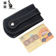 Kangourou (kangourou) Couche de tête Couche de vache Multi-fonction sac clé European et américain Retro Moustonted Car Remote Control Men's Universal Key Sac Black
