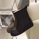 Zhiyunyan winter warmth and women's rain boots fashionable rain boots for women with outer wear plush waterproof shoes anti-ski boots for women Main picture model 36 size 37