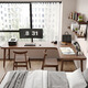 Qingyaju solid wood corner desk double 7-shaped home corner office computer desk L-shaped bedroom long table workbench single table 180*140* width 55* height 75* thickness 5cm