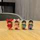 Gelun Cute cartoon desktop character small ornaments creative office healing mini couple micro landscape decoration two dolls put on umbrella combination A