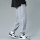 Langsha sweatpants men's spring and autumn wear-resistant and not easy to pilling pants men's loose and comfortable casual pants men's drawstring men's trousers gray XL recommended 170-180cm