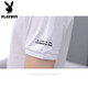 
Playboy high-end short-sleeved T-shirt men's summer white half-sleeved lapel Polo business casual shirt half-sleeved top men's clothing 757 black L