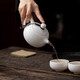 SUSHI CERAMICS tea set Dehua white porcelain one pot two Kung Fu tea cups gift box J0337-1