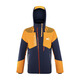 Millet France millet Nouveau costume de ski masculin Veste de protection chaude à vent de vent Miv9214 fleur sapphire bleu / kumquat-9588 s
