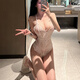 Luo Manxi sexy underwear, sexy pajamas, uniforms, tempting open jumpsuits, suspender lace see-through pajamas, couples stimulating sexual intercourse, perverted sexy suits for women