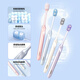 Shuke + Jiyue Kuanjie Speed Cleaning Toothbrush 2 pcs Special Offer Deep Cleansing S Class Soft Bristles Small Broad Head Foreign Object Removal Genuine 4 Cards Shuke Kuanjie Toothbrush 8 pcs