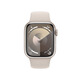 Apple Watch Series 9 Smart Watch 41mm Starlight Color Aluminum Metal Case Starlight Color Sports Strap S/M GPS Model MR8T3CH/A