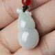 Manli Jade Jade Gourd Pendant Necklace Grade A Jade Pendant Good Fortune and Good Fortune Birthday Gift with Certificate