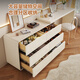 
Pashaman dressing table chest of cabinets in one cream style bedroom new small apartment telescopic corner with makeup mirror makeup table 6241Y makeup chair (6218Y)