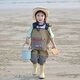 Catch the sea equipment children's water play clothes wading waterproof pants kindergarten beach fishing suspenders one-piece rain boots waders nylon water play clothes 10XL 10XL160 code inner length 16 cm