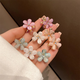 Korean Hair Clip New Camellia Clip Small Shark Clip Cute Crystal Bangs Clip Temperament Hair Clip Hair Accessory Purple One