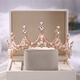 Crown tiara 18 adult gift internet celebrity birthday fairy princess crystal crown bridal tiara high-end new style SN4559 26 styles - silver simple decoration