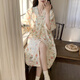 贝逸芙睡袍春秋款女纯棉纱布蜜桃夏季浴袍日式和服浴衣女款睡裙夏款睡衣 QKM672#兔子 XL