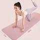 Keep stretch mat yoga mat, entry-level two-color thickened lengthened fitness mat, anti-slip yoga jumping mat TPE 12801 classic 61cm blue/silver gray-7mm