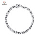 Aido Diamond pt950 platinum wolf head bracelet for men, platinum bracelet, domineering and high-end jewelry, weight 28.48g, length 16cm, thickness about 6.0mm