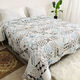 Thick quilted bed sheet, tatami bed cover, single piece, double-sided, large size double bed cover, brilliant flowers 240*280