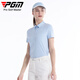 PGM Golf-Kleidung Frauen atmungsaktive Kurzarm T-Shirt Polo-Hemd YF673-Ice Crystal Blue [Top] s