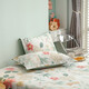 Grace 100% pure cotton 1.2 meters dormitory bed three-piece set four-piece set bed sheets and quilt cover single and double quilt cover bed sheets Mange Yayun rice 2m sheet four-piece set/quilt cover 220*240cm