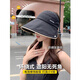 Memaru Large Brim Sun Protection Hat Women's 2026 New Summer Sun Hat Anti-UV Fisherman Hat Empty Top Sun Hat White Rice One Size