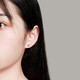 Mengjinyuan Platinum Earrings PT950 Crown Platinum Earrings as a birthday gift for your girlfriend