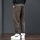 Jüdische Casualhose Herren Frühling und Herbst Neue trendige Marke Arbeit Kleidung Lose Harem Hosen Bindungen Füße Sport lang Hosen Männer 689 Kamel M.