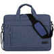 Betome 9901 Tragbare Dateibeutel große Kapazität mehrschichtige Konferenztasche Tasche Business Bag Canvas wasserdichte Multi-Layer-Reißverschluss-Business-Bag Information Tasche Hellgrau