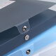 Qixin simple style file box A4 storage office supplies information box 35mm55mm large capacity transparent file box A1283/35mm transparent