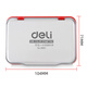 Deli Round Financial Financial Finage Quick Dry Dry Platform Plame Clear Mark Двухцветная платформа быстрого сухой печати Instant Dry Printing Financial Supports Офисные поставки Red Deli 9891 Вторая платформа сухой печати (красный)