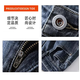 
CHARLUOEL jeans men's spring and autumn new style pants men's loose straight men's pants trendy brand 2025 spring casual long pants 6621 blue 30