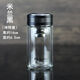 Shantoulin Village Glass Cup Songdao Double Glass Cup Men and Women Fashion New Crystal Cup Tea Cup Business Office 00ml Poetry Special (1585) Blue