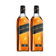 尊尼获加（JOHNNIE WALKER） 金方/蓝牌/红牌 洋酒 苏格兰威士忌 海外版 送礼 尊尼获加黑牌700ml双瓶裸瓶有码