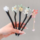 WEISHINI (WEISHINI) Children's Ancient Style Hanfu Hair Accessories Girls' Updo Hairpins Chinese Style Girls' Step Headbands Tassel Hairpins Hair Accessories 4# Purple Flower Three Little Flowers