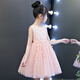 Annie Youer Día del Día Children de perfección y disfraces de actuación para niñas Faldas hinchadas Ropa de baile Estudiantes de la escuela primaria Vestidos Pink 130