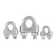 Jinggong (JINGGONG) 304 stainless steel wire rope chuck, wire rope chuck, U-shaped lock buckle, rope tightener, wire clamp 10mm (suitable for 10mm wire rope) (1 piece)