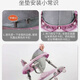 CXU Walker Anti-leg Baby Anti-Rolling Multifunction Baby Trolley может сидеть и подтолкнуть телегу для ног, чтобы научиться управлять порошковым цветом вишневого цвета + музыкальное освещение +