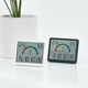 Refrigerador Magnético Succión Reloj Desktop Temperatura electrónica y humedad Medidor Etiqueta Climatrato Madre y bebé Temperatura y medidor de humedad Medidor Medidor de cocina Succión magnética 9905 Blanco