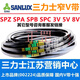 
XMSJA4115 to A9000 Triangle belt A-type belt B-type C-type D-type E-type F-type motor joint gear shape Dark blue A4877.Li