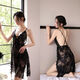 Extra large size 200Jin Jin is equal to 0.5kg Mesh lace sexy beautiful back pajamas for women fat girls summer loose pick M 80-100Jin Jin is equal to 0.5kg 725 white includes nightgown + thong