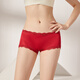 Sibirische dünne Seidenunterwäsche für Frauen 100% Mulberry Seidenshorts sexy Spitzenmarkel ohne atmungsaktives Hüftboxerhose großer Burgund 3883 L [Referenzgewicht 105 ~ 115 Jin [Jin entspricht 0,5 kg]]