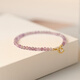 Zincand amethyst bracelet female transfer beads best friend birthday gift ins design high-end fine bracelet for girlfriend faceted tanzanite - suitable for hand circumference about 14CM