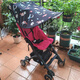 gb gute Kindertasche Auto Markennmarke Liebesbrief Sonnenschutz Sonnenschild fliegende Feder Baby Regenschirm Auto Walking Baby Universal Accessoires Taschenauto Universal New Sunshade rein Schwarz