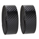 Raft core carbon fiber texture road handlebar with bicycle camouflage straps horns and horns curved handlebars bicycle tape anti-slip carbon fiber pattern-black