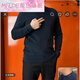 Nyckjk Jack Langbo Men's Clothing 24 años Autumn and Winter New Men's Middle Collar (Camiseta base de desgaste 9896 Color de caramelo Tamaño único 48 ((165-170CM105-125Jin [Jin equivale a 0.5 kg])