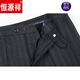 Hengyuanxiang Brand des vêtements pour hommes haut de gamme, pantalon en laine, usure formelle pour hommes, automne et hiver, pantalon moelleux en laine épaissi, pantalon droit des hommes d'âge moyen et âgé des hommes, 76 cm gris clair, 6629 30 (tour de taille 2 pieds 3 pieds = 76 cm