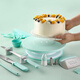 Baijie cake turntable turntable decorating turntable household tools birthday cake making chassis tray rotating baking set cake turntable classic six-piece set color box