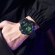 Raellis Double Display Electronic Watch Student masculin Étudiant tendance et à la mode adolescent multifonctionnel Luminal Sports Electronic Watch Male Watch 6167 Black and Blue