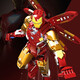 Tygaole building blocks Iron Man mecha building blocks anti-hulk armor new steel robot assembly boy Iron Man semi-transparent mecha-1203 particles