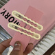 [Cute duckbill clip] Candy color metal hollow hair clip wavy hair breaking side bangs duckbill hair salon tool 10 - Multi-color random hair