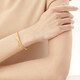 Zhou Shengsheng Gold Bracelet Gold Ribbon Small Gold Bead Bracelet Mariage et mariage Gold Bracelet 15912K