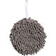 Japanese chenille hand ball hanging hand towel kitchen thickened water-absorbent quick-drying bathroom cute hand rag simple gray 1 pack
